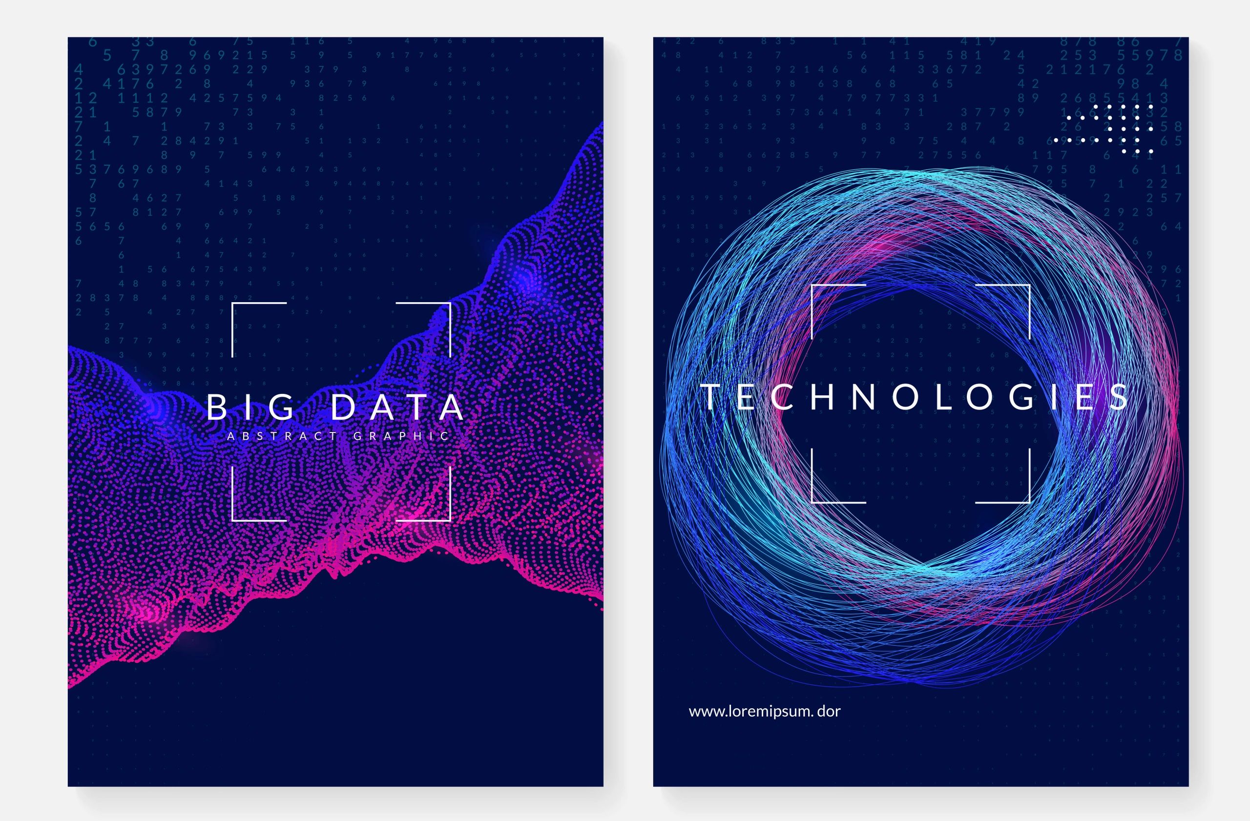 Abstract machine learning visualization with connected data patterns