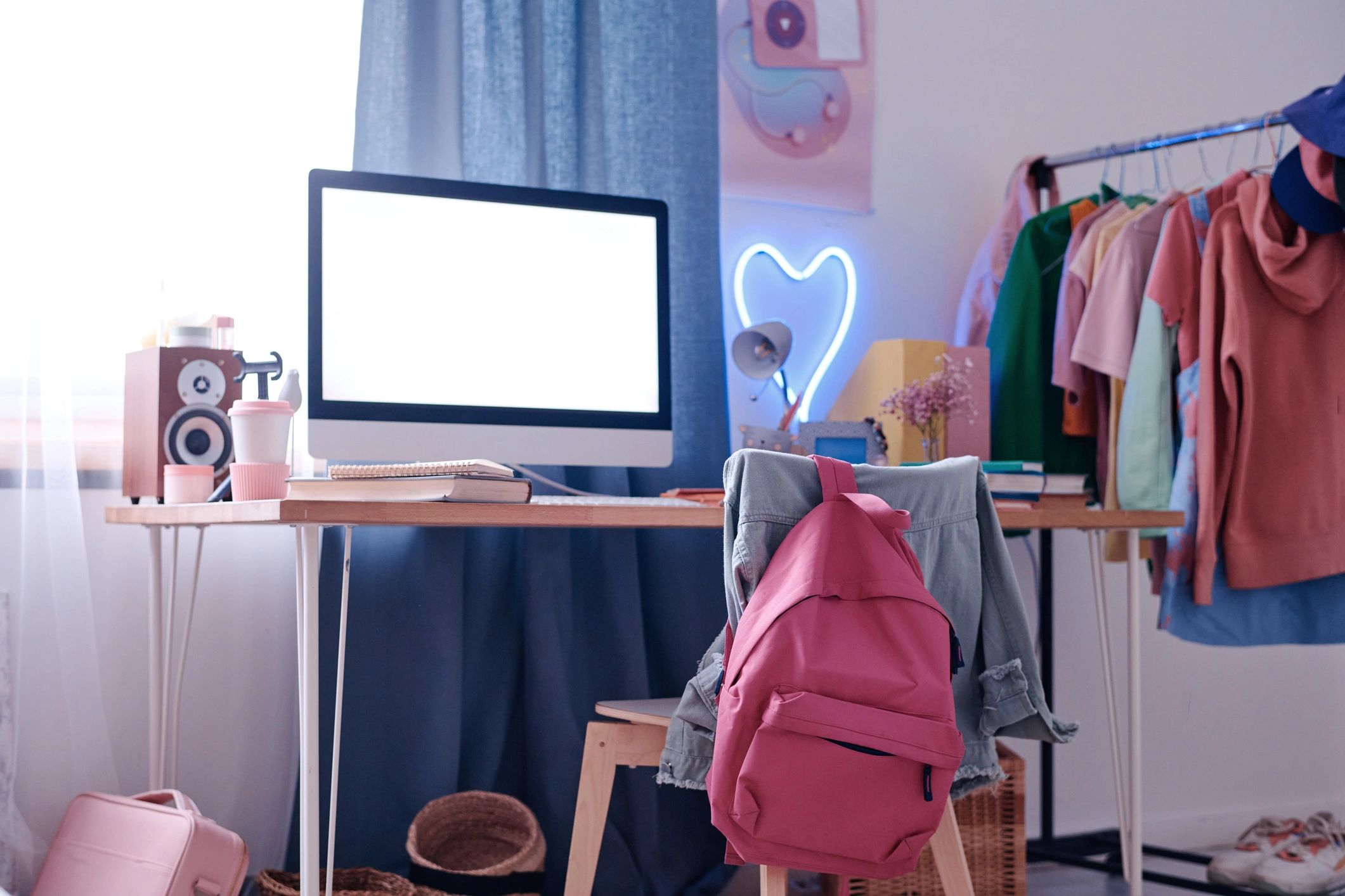 Bright AI technology workspace
